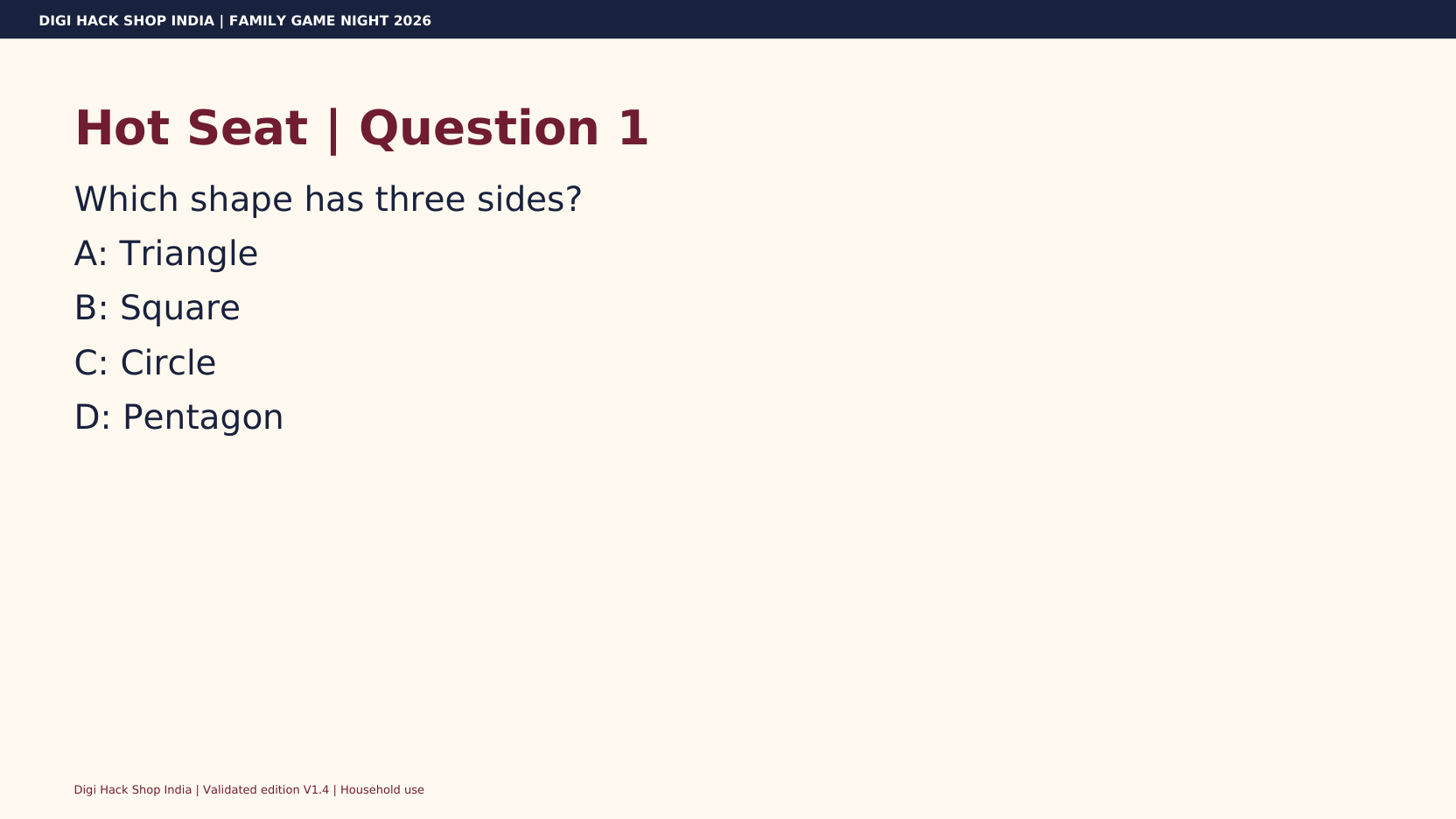 Actual TV deck question slide